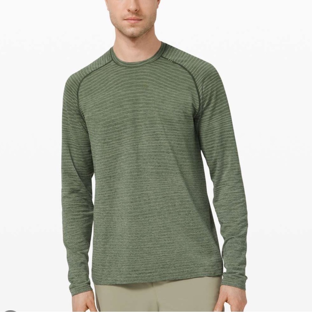 Lululemon Metal Vent Tech Long Sleeve 2.0 Wave Fade Rosemary Green XL